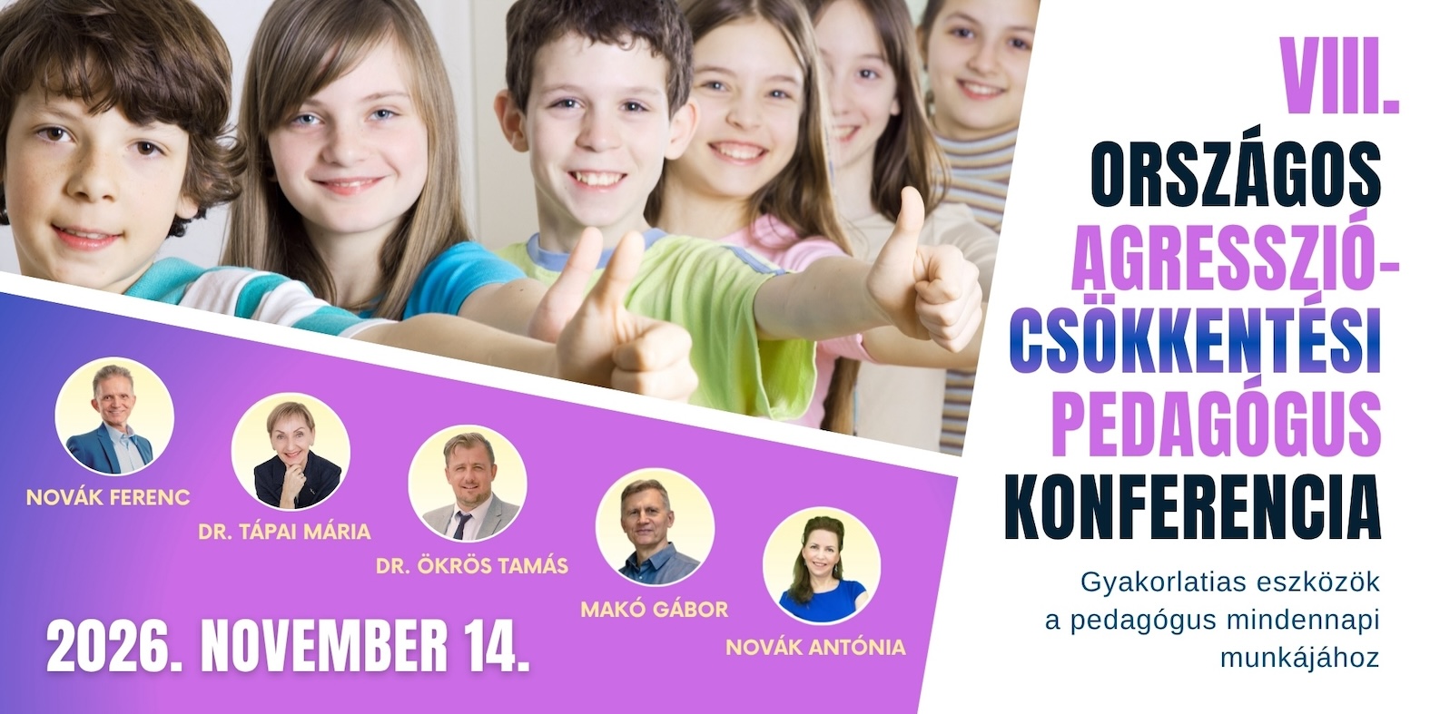 Iskolai agressziókezelési pedagógus konferencia